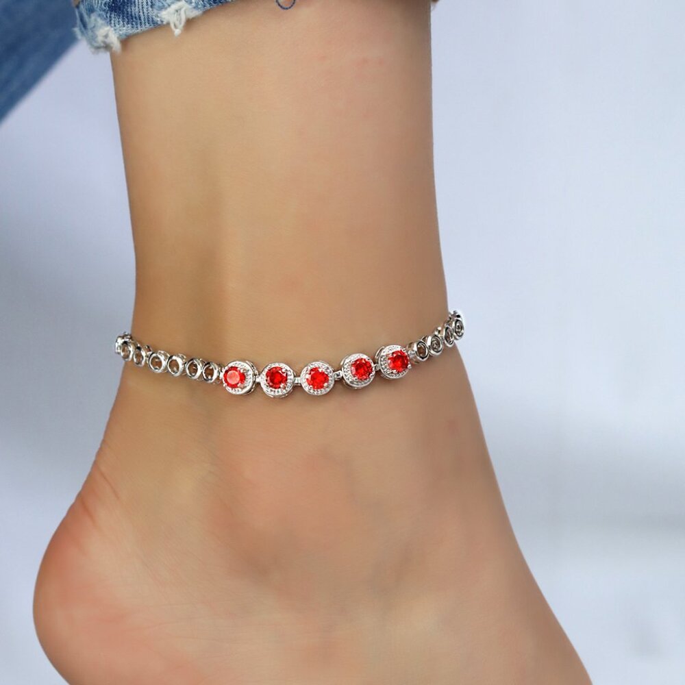 Silver Plated Tennins Bracelets 6'' to 8'' Adjustbale Color like Blue,Red,&More